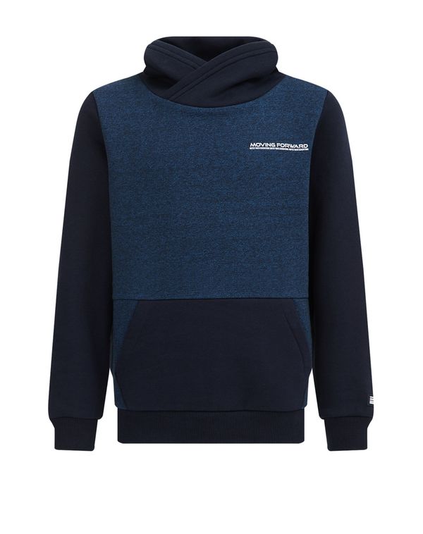 WE Fashion WE Fashion Суичър  нейви синьо / тъмносиньо / бяло