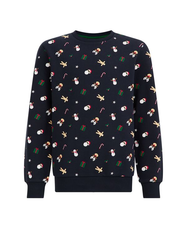 WE Fashion WE Fashion Суичър  тъмносиньо / пъстро