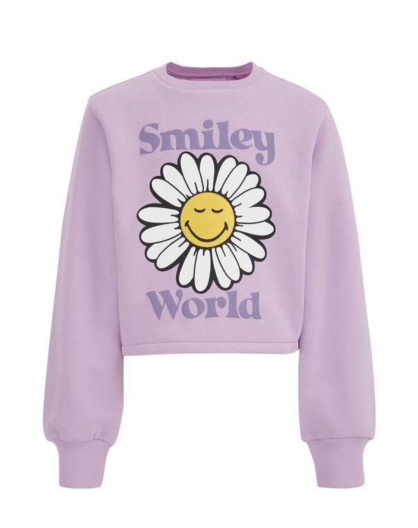 WE Fashion WE Fashion Суичър  жълто / лилав / бяло