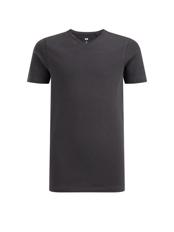 WE Fashion WE Fashion Тениска  антрацитно черно