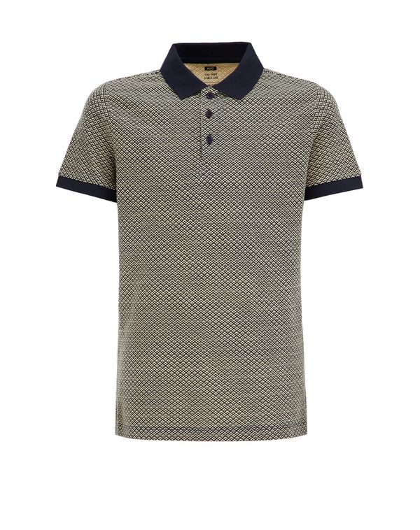 WE Fashion WE Fashion Тениска  бежово / нейви синьо