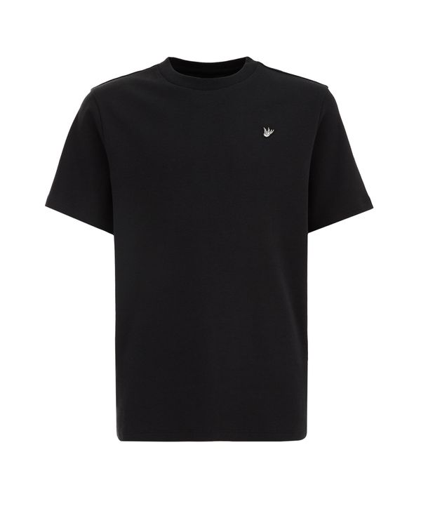 WE Fashion WE Fashion Тениска  черно / бяло