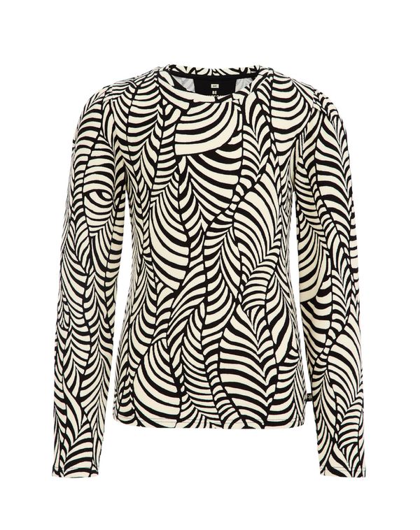 WE Fashion WE Fashion Тениска  черно / естествено бяло