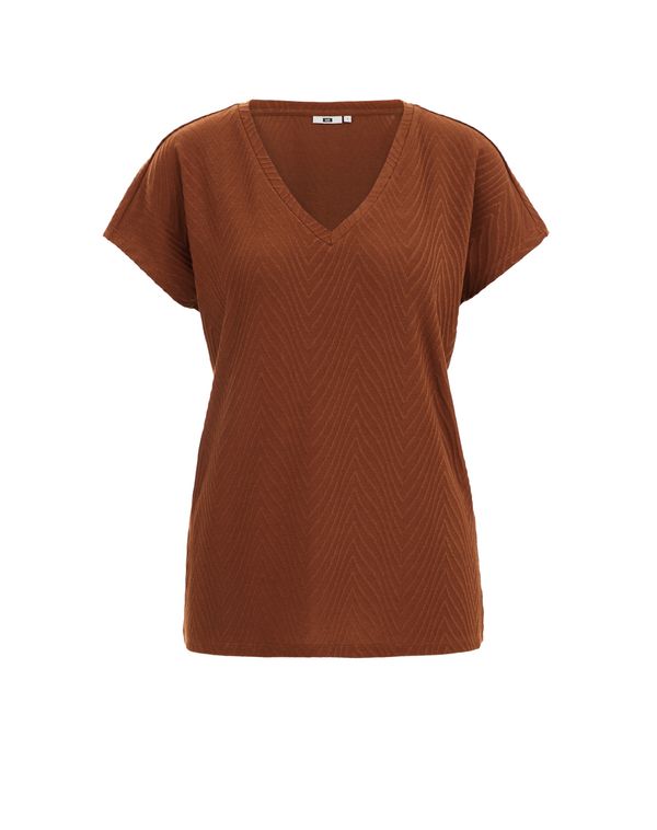 WE Fashion WE Fashion Тениска  кестеняво кафяво