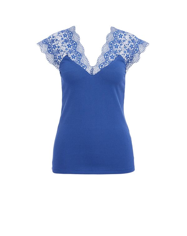 WE Fashion WE Fashion Тениска  кобалтово синьо