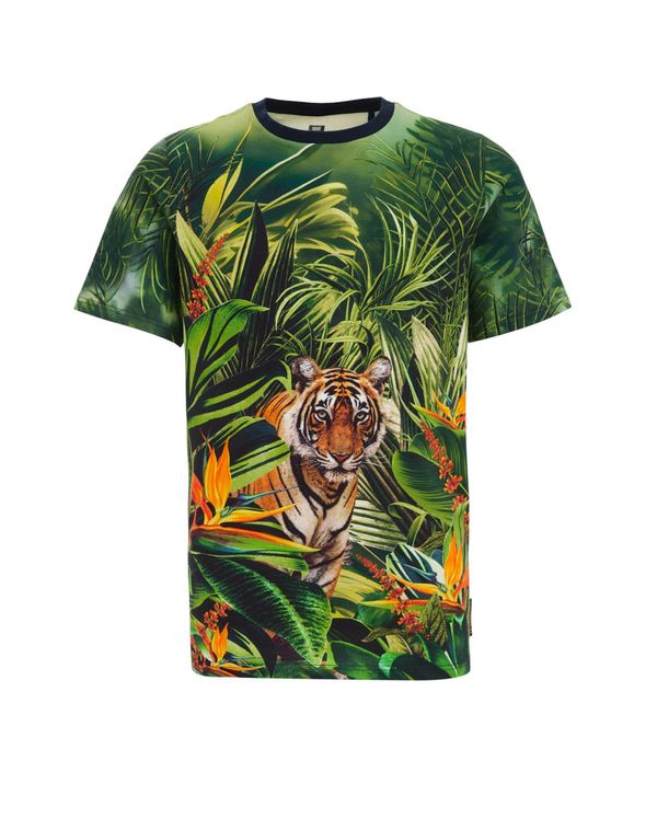 WE Fashion WE Fashion Тениска  кремаво / тревнозелено / светлозелено / тъмнозелено / оранжево