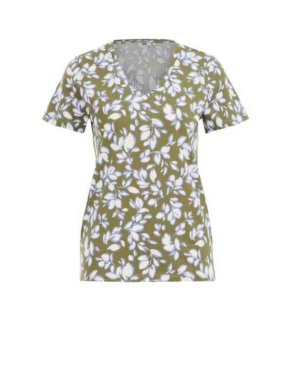 WE Fashion WE Fashion Тениска  маслина / лилав / бяло