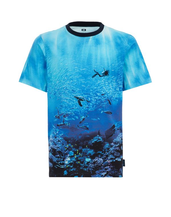 WE Fashion WE Fashion Тениска  нейви синьо / лазурно синьо / светлосиньо / ябълка