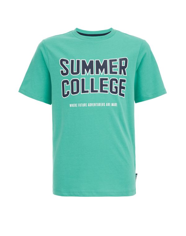 WE Fashion WE Fashion Тениска  нейви синьо / тюркоазен / бяло