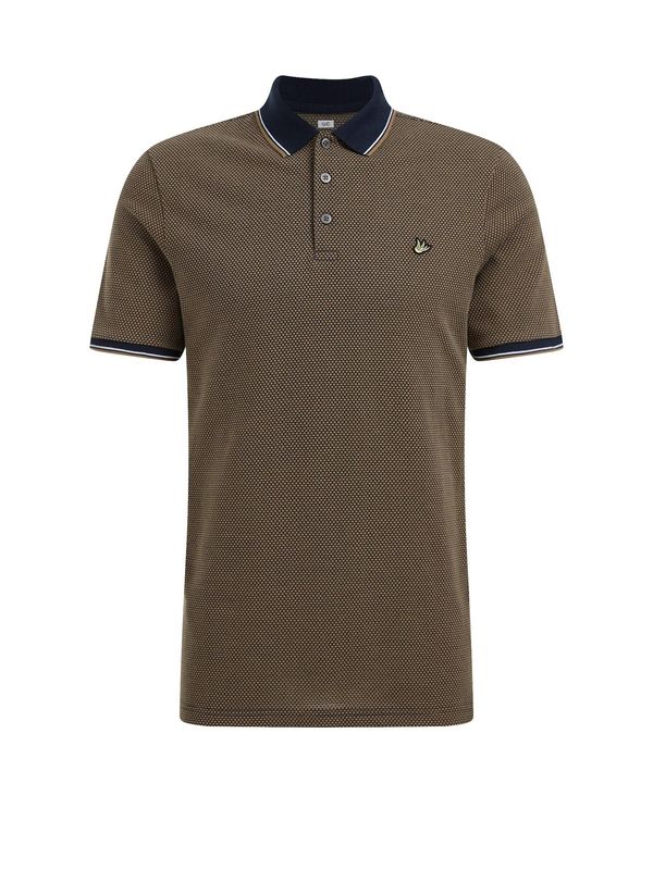 WE Fashion WE Fashion Тениска  нощно синьо / маслина / бяло