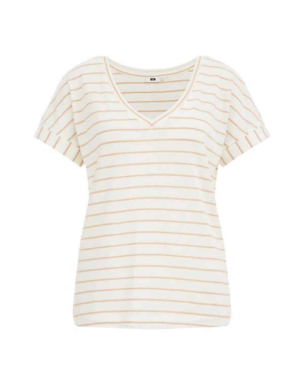 WE Fashion WE Fashion Тениска  пудра / мръсно бяло