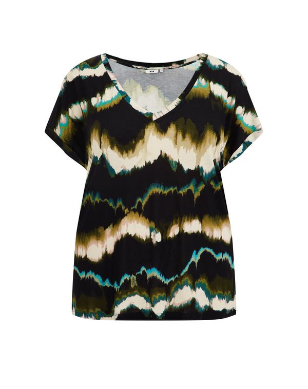 WE Fashion WE Fashion Тениска  пъстро / черно