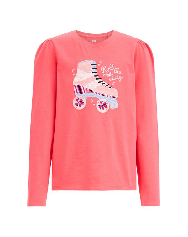 WE Fashion WE Fashion Тениска  синьо / корал