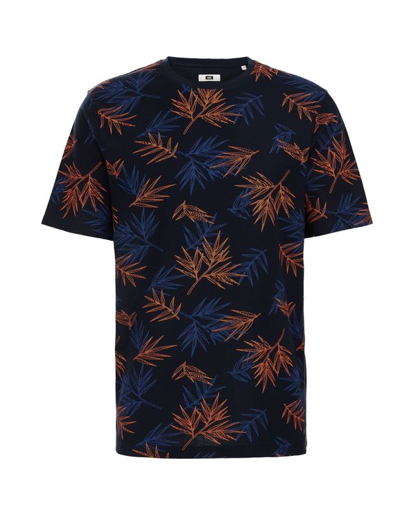 WE Fashion WE Fashion Тениска  синьо / морскосиньо / тъмно коралово