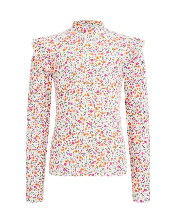 WE Fashion WE Fashion Тениска  слонова кост / мръсно бяло