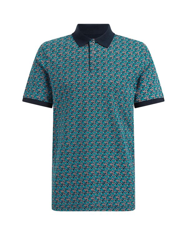 WE Fashion WE Fashion Тениска  светлобежово / морскосиньо / нейви синьо / небесносиньо