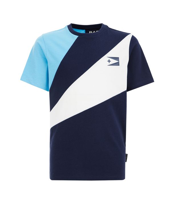 WE Fashion WE Fashion Тениска  светлосиньо / тъмносиньо / бяло