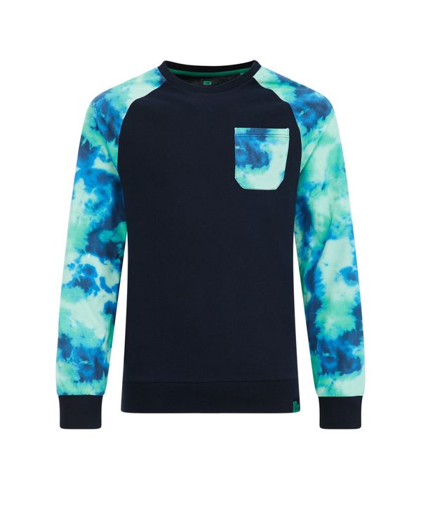 WE Fashion WE Fashion Тениска  светлосиньо / тъмносиньо