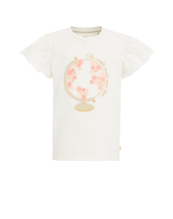 WE Fashion WE Fashion Тениска  телесен цвят / пясъчен / корал / мръсно бяло