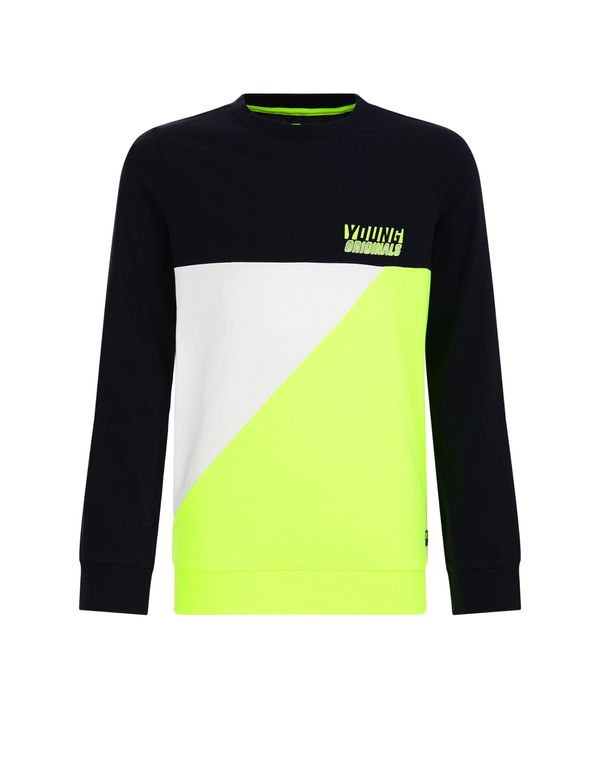 WE Fashion WE Fashion Тениска  жълто / черно / бяло