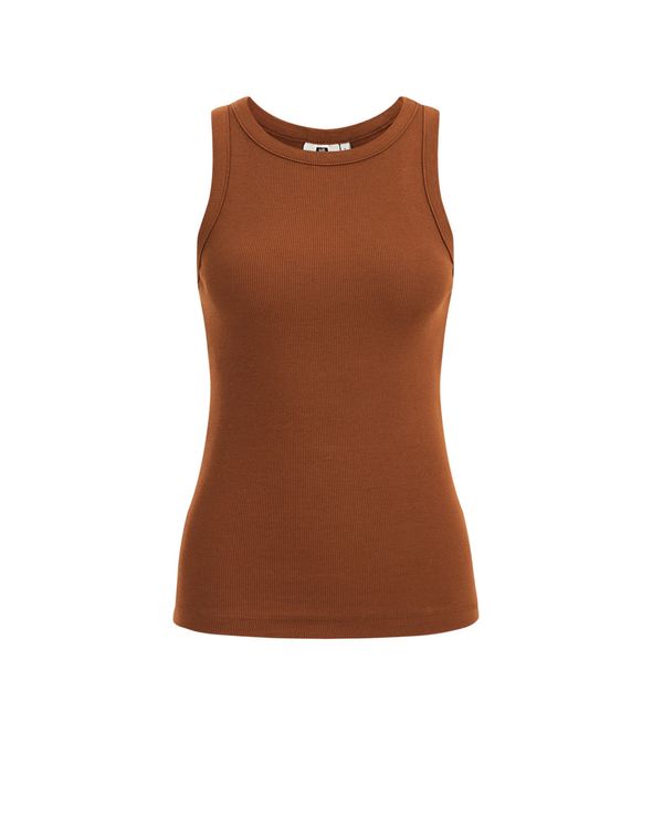 WE Fashion WE Fashion Топ  кафяво / кестеняво кафяво
