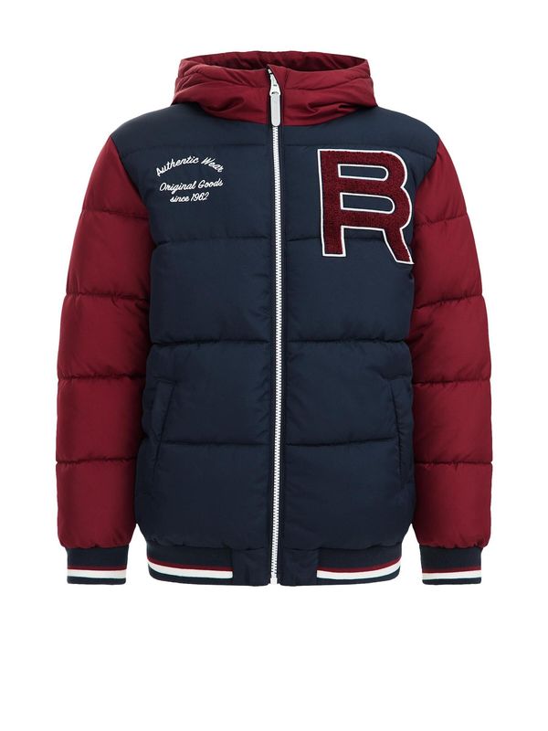 WE Fashion WE Fashion Зимно яке  нейви синьо / карминено червено / бяло