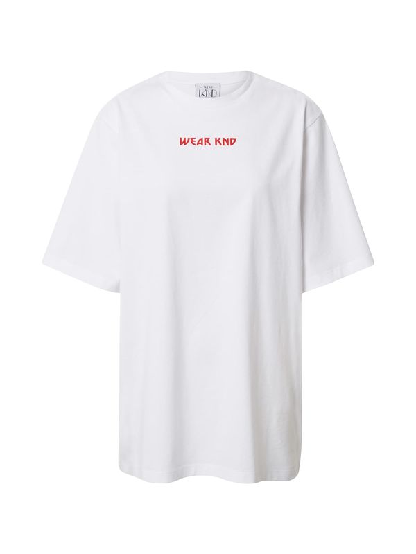 WEARKND WEARKND Тениска  червено / мръсно бяло