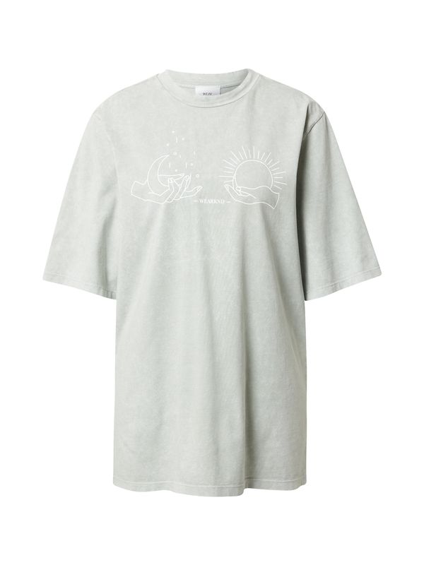 WEARKND WEARKND Тениска  пастелно зелено / бяло