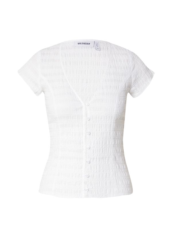 WEEKDAY WEEKDAY Блуза 'Vivi'  бяло