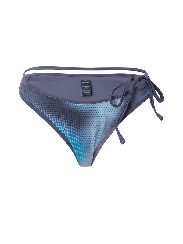 WEEKDAY WEEKDAY Долнище на бански тип бикини  светлосиньо / тъмносиньо