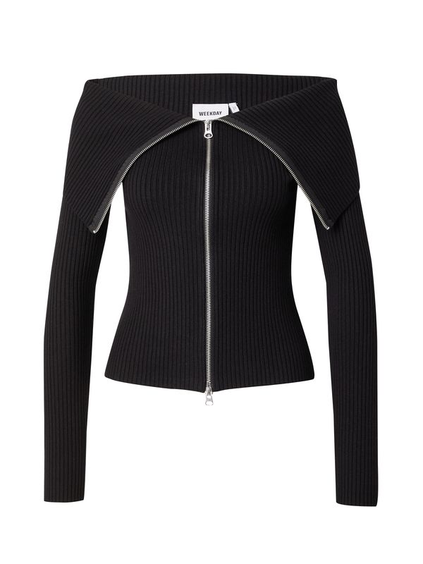 WEEKDAY WEEKDAY Плетена жилетка 'Vanna'  черно