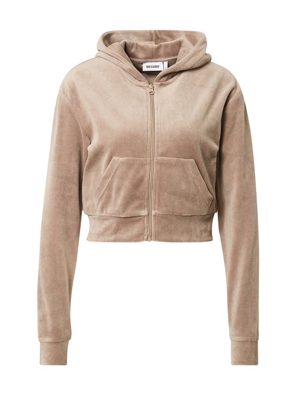 WEEKDAY WEEKDAY Суичъри с качулка 'Juno'  светлобежово