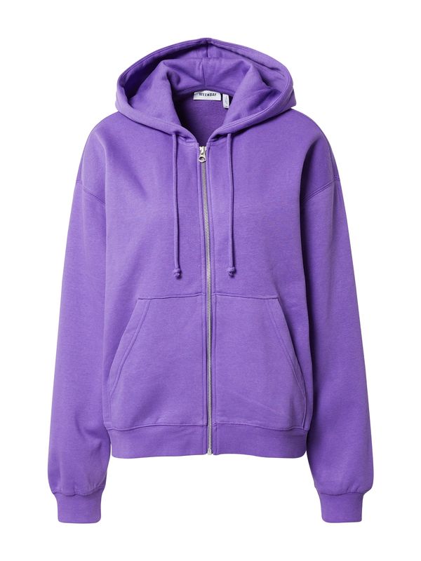 WEEKDAY WEEKDAY Суичъри с качулка  неоноволилаво