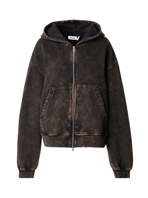 WEEKDAY WEEKDAY Суичъри с качулка  тъмнокафяво