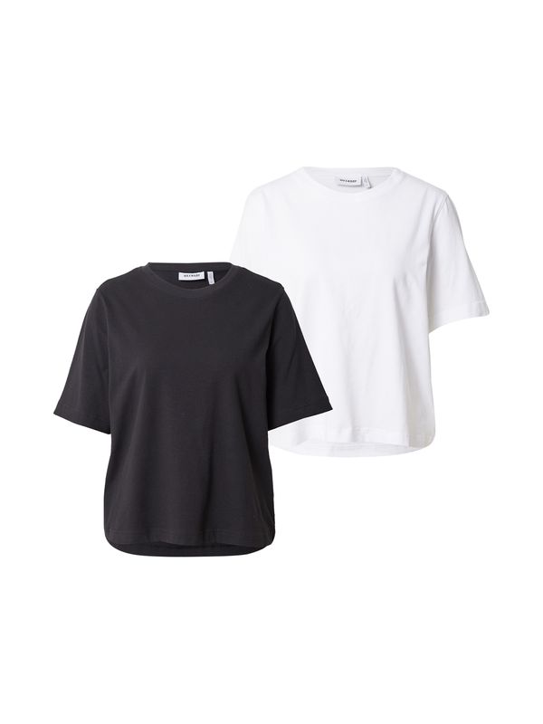 WEEKDAY WEEKDAY Тениска  черно / бяло