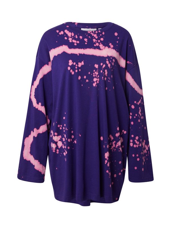 WEEKDAY WEEKDAY Тениска 'Chrystanthe'  тъмнолилаво / бледорозово / бяло