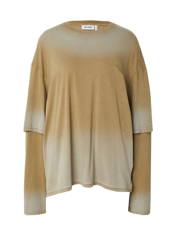 WEEKDAY WEEKDAY Тениска  камел / тъмнобежово