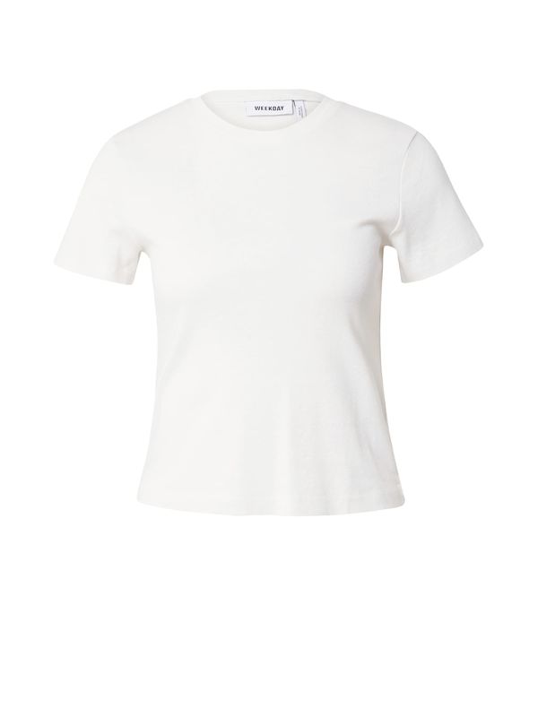 WEEKDAY WEEKDAY Тениска 'Lean'  бяло