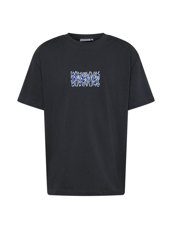 WEEKDAY WEEKDAY Тениска  синьо / антрацитно черно / бяло