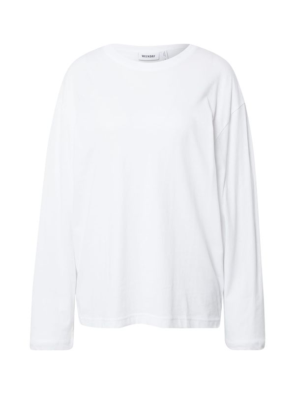 WEEKDAY WEEKDAY Тениска 'Smash'  мръсно бяло