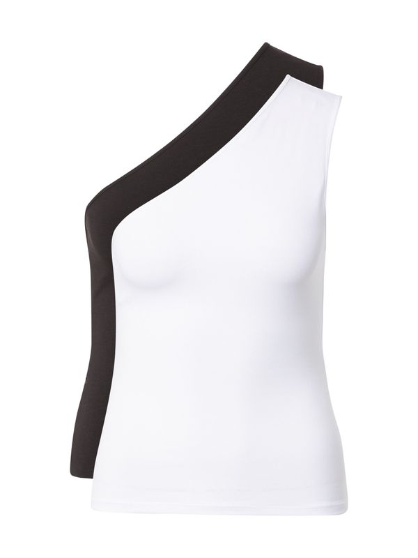 WEEKDAY WEEKDAY Топ 'Cindy'  черно / бяло