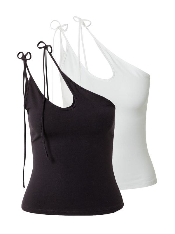 WEEKDAY WEEKDAY Топ 'Michelle'  черно / бяло