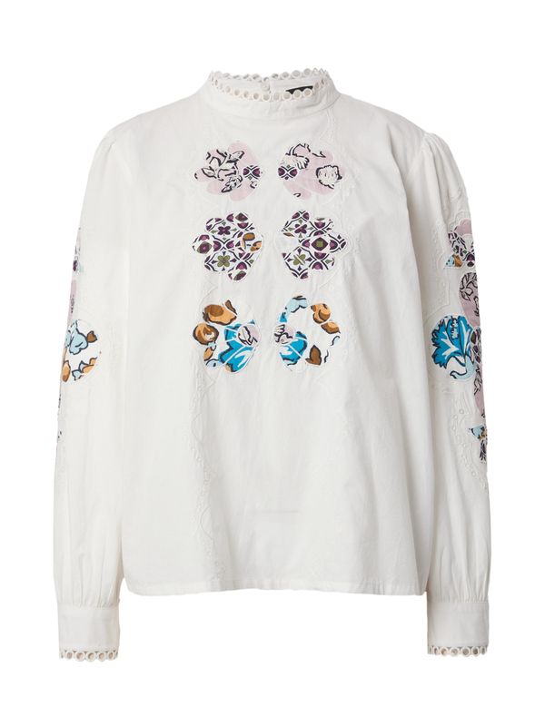 Weekend Max Mara Weekend Max Mara Блуза 'POPOLI'  лазурно синьо / кафяво / бледорозово / бяло