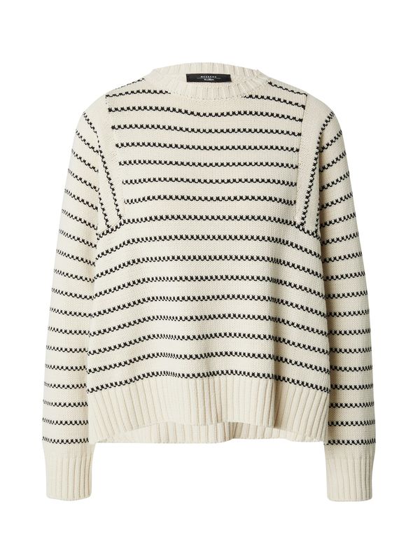 Weekend Max Mara Weekend Max Mara Пуловер 'NATURA'  бежово / черно