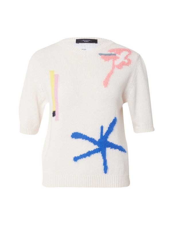 Weekend Max Mara Weekend Max Mara Пуловер 'VERUSKA'  светлобежово / синьо / жълто / корал