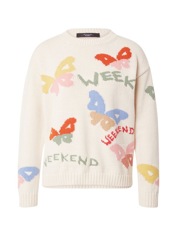 Weekend Max Mara Weekend Max Mara Пуловер 'ZINGARO'  синьо / зелено / тъмнооранжево / бяло