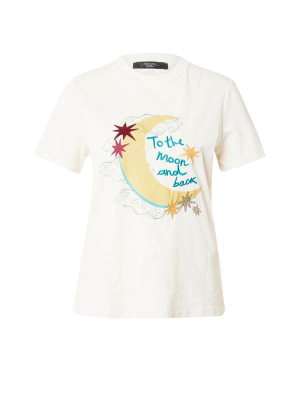 Weekend Max Mara Weekend Max Mara Тениска 'CINEMA'  аквамарин / светложълто / гренадин / естествено бяло