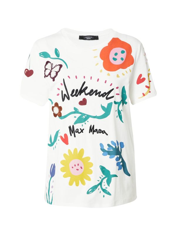 Weekend Max Mara Weekend Max Mara Тениска 'CINEMA'  синьо / жълто / зелено / бяло