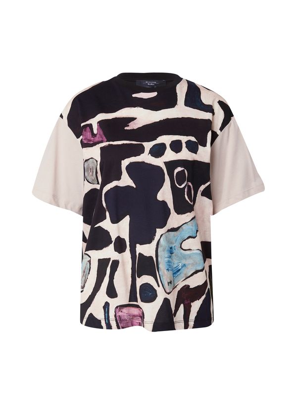 Weekend Max Mara Weekend Max Mara Тениска 'VITERBO'  бежово / светлосиньо / фуксия / черно