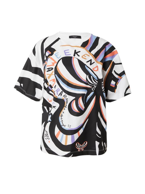 Weekend Max Mara Weekend Max Mara Тениска 'VITERBO'  лилав / корал / черно / бяло